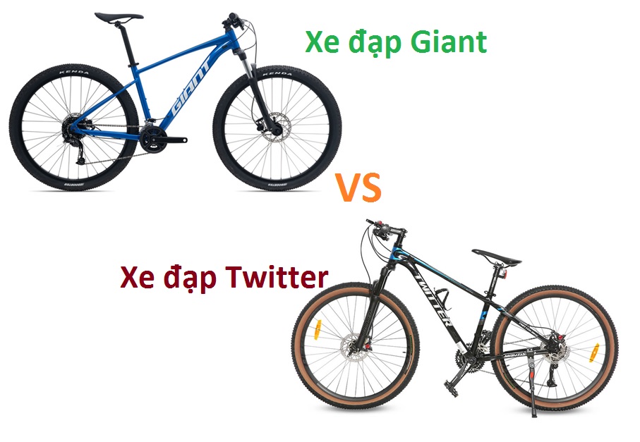 So sánh xe đạp Giant và Twitter: Nên mua xe đạp Giant hay Twitter ?