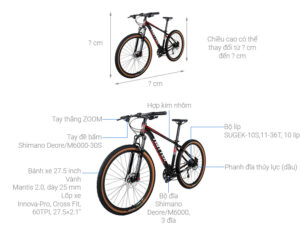 Xe đạp địa hình MTB Twitter Mantis 2.0 M6000-30S 27.5 inch Size M